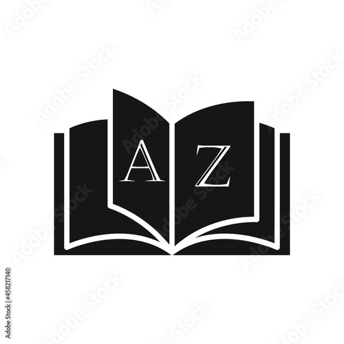 Vocabulary book icon design vector illustration