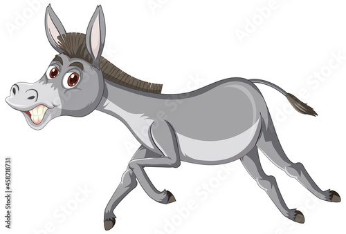 Donkey animal cartoon character