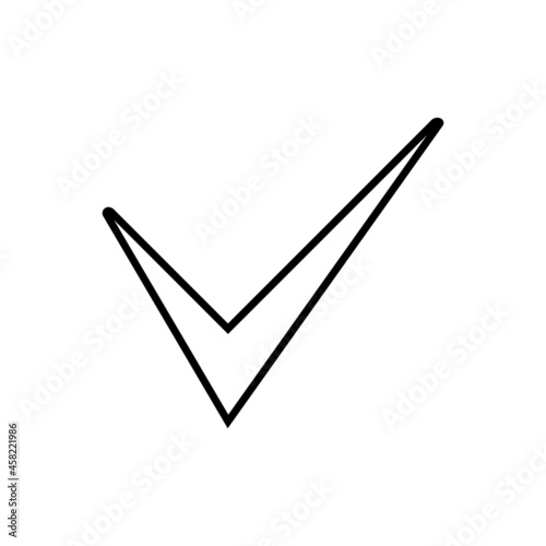 Approved vector icon. Accept illustration sign. ok symbol. agree logo.
