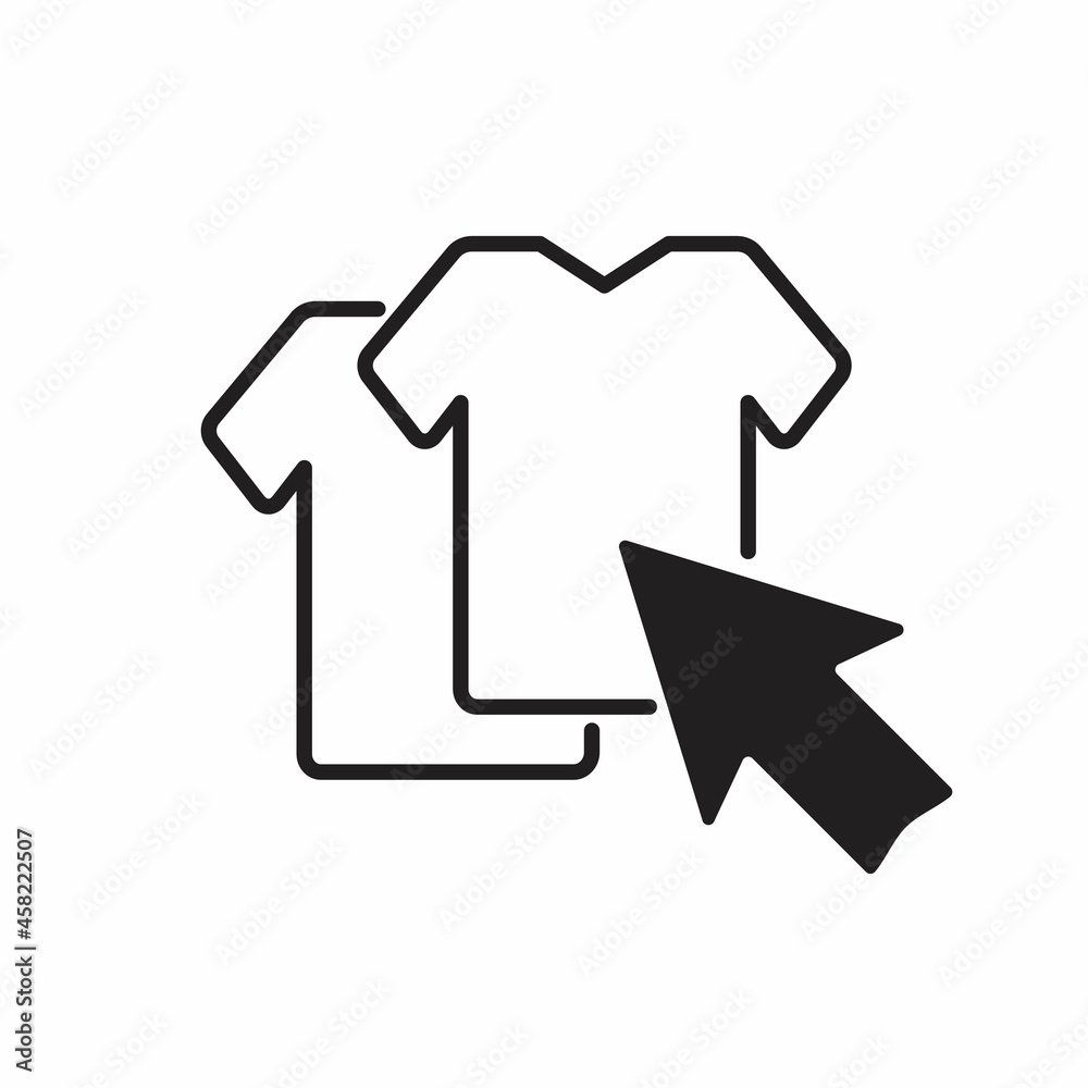 choose cloth icon, isolated ecommerce outline icon choose cloth icon, isolated ecommerce outline icon