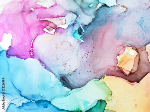 Grunge Picture.  Modern Multicolor Template.