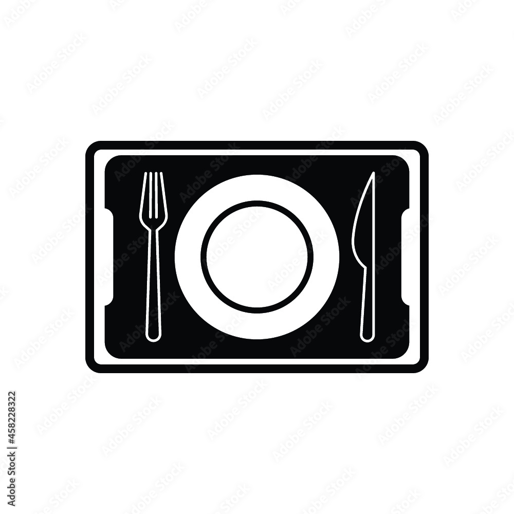 School Cafeteria Lunch Tray Icon. School Cafeteria Lunch Tray Icon.