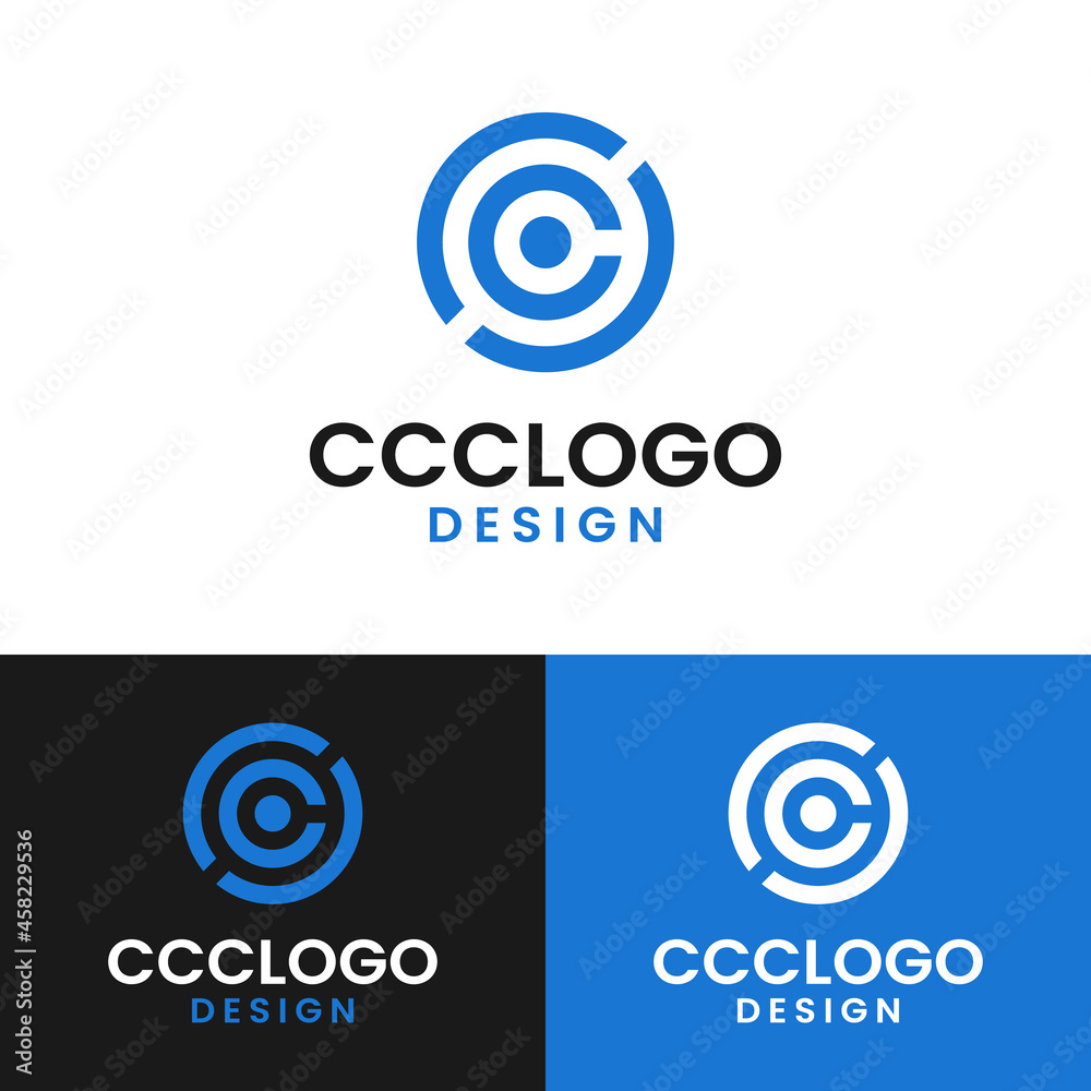 Initial Letter CCC Circle Simple Elegant Minimalist Unique Retro Vintage Logo Design. Initial Letter CCC Circle Simple Elegant Minimalist Unique Retro Vintage Logo Design.