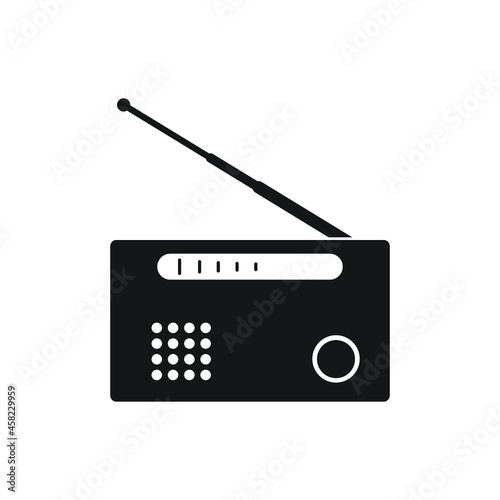 Radio icon, isolated. Flat design.