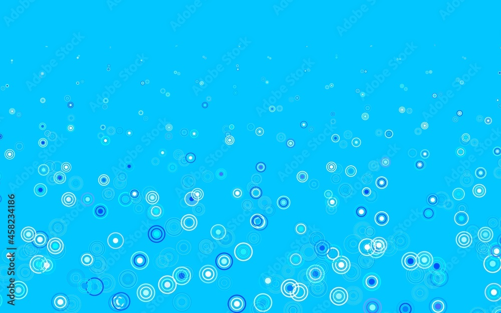 Light BLUE vector background with spots.