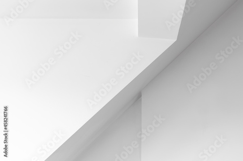 Abstract white minimal interior background, ceiling
