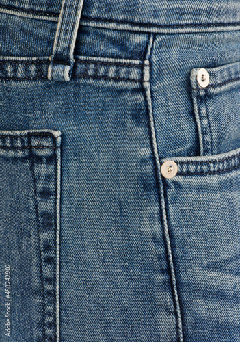 Blue jeans close up