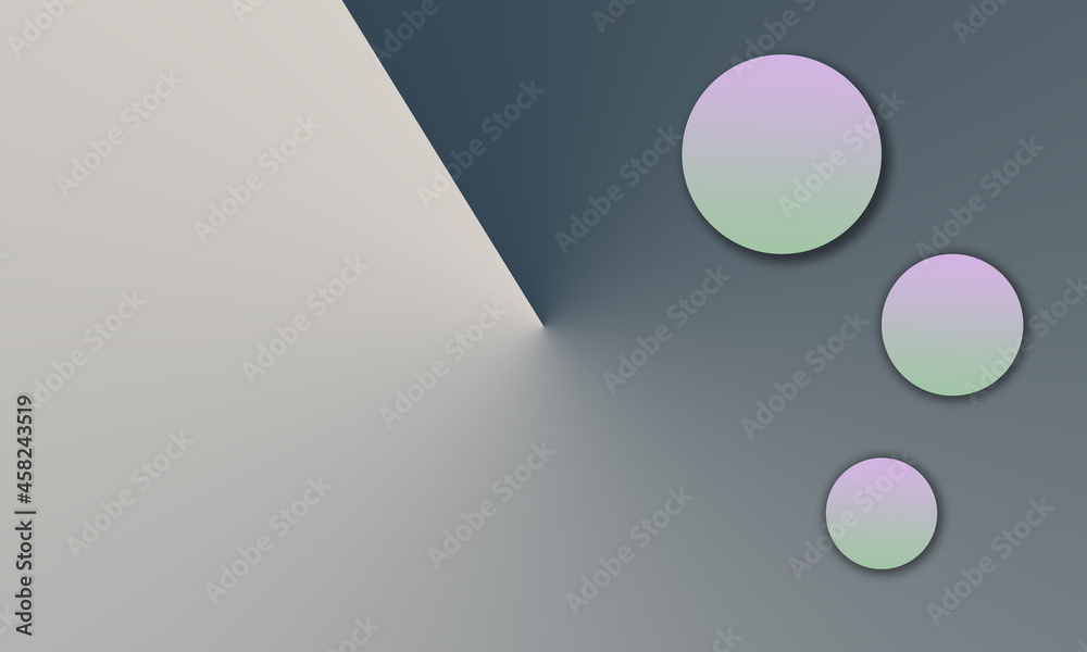 gray gradient background with three circles inside gray gradient background with three circles inside