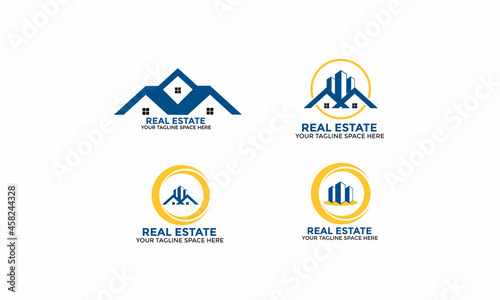 Real estate logo design template