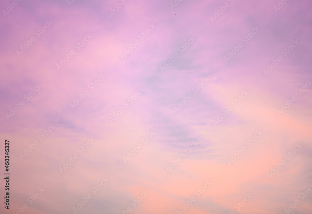 sky with clouds at dusk