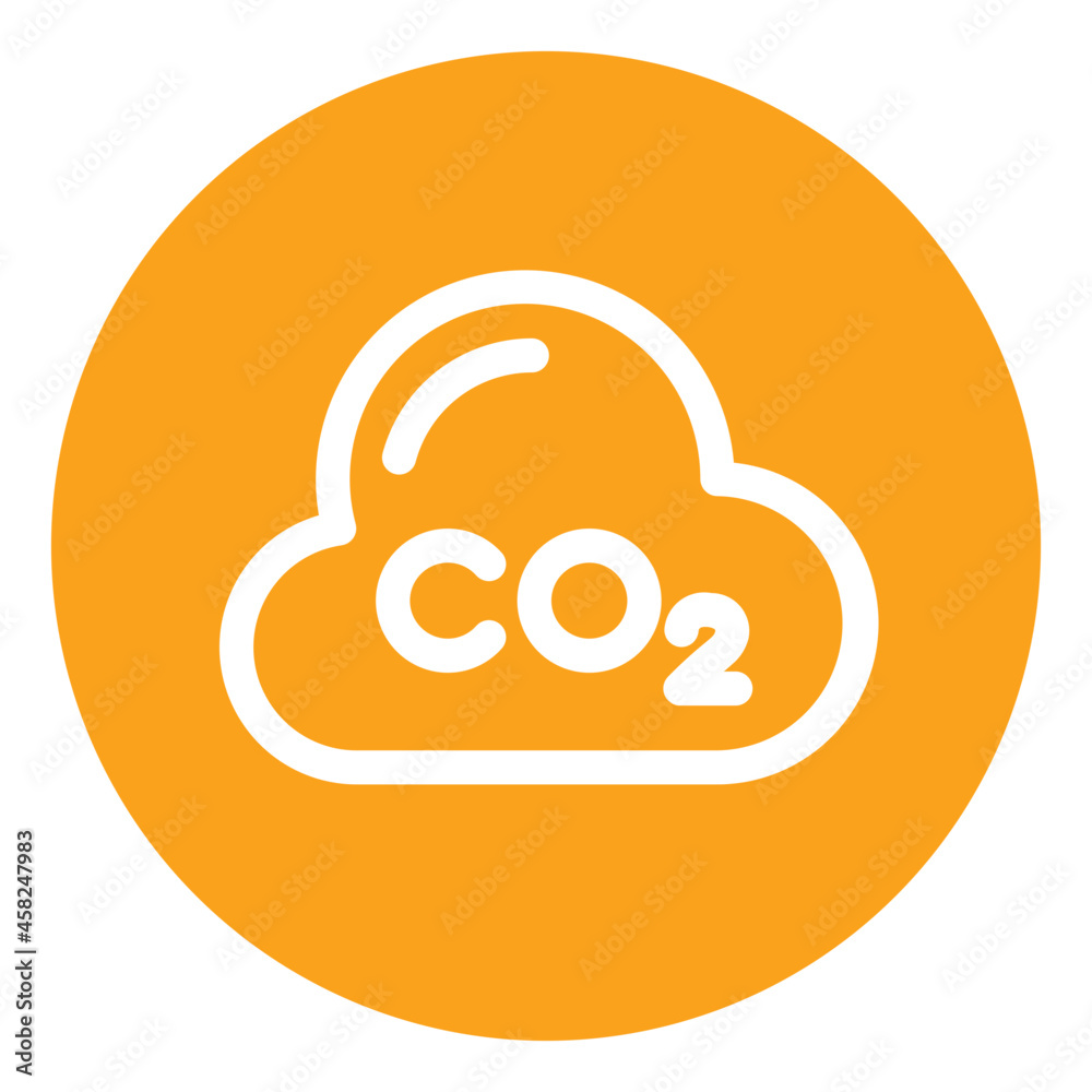 CO2 Carbon dioxide icon CO2 Carbon dioxide icon