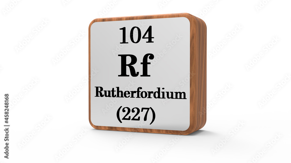 3d Rutherfordium Element Sign. Stock image. 3d Rutherfordium Element Sign. Stock image.