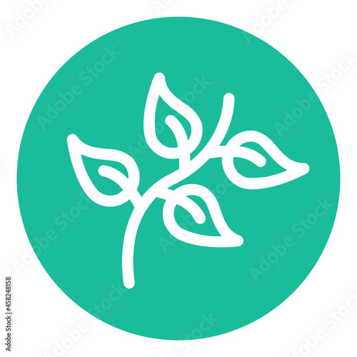 Leaf stalk nature icon
