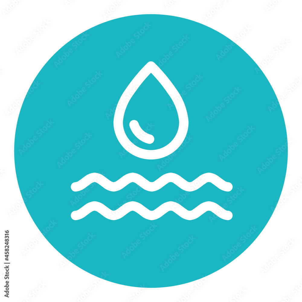 Waterdrop waves icon Waterdrop waves icon