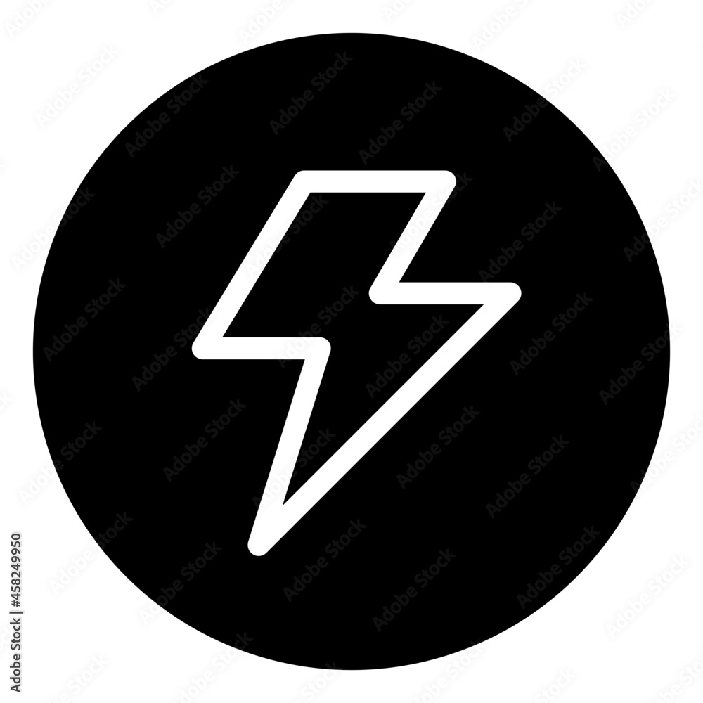 Thunderbolt flash icon Thunderbolt flash icon