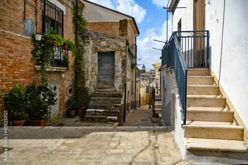 A narrow street in Lavello, an old town in Basilicata region, Italy. © Giambattista