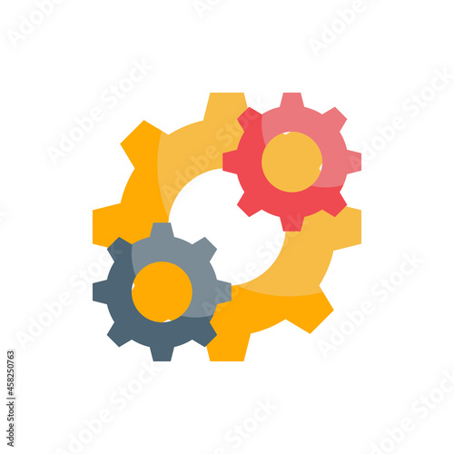 Consolidation vector flat icon style illustration. EPS 10 file