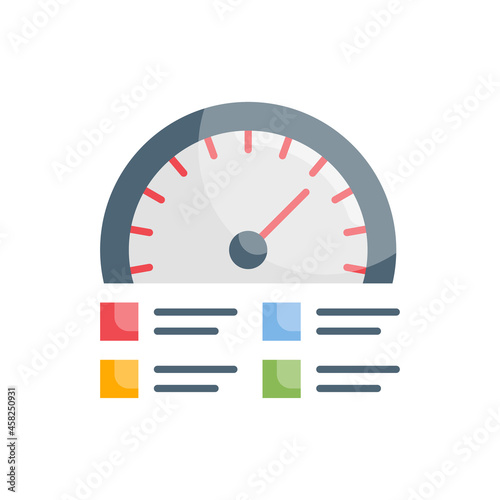 Leading Indicator vector flat icon style illustration. EPS 10 file