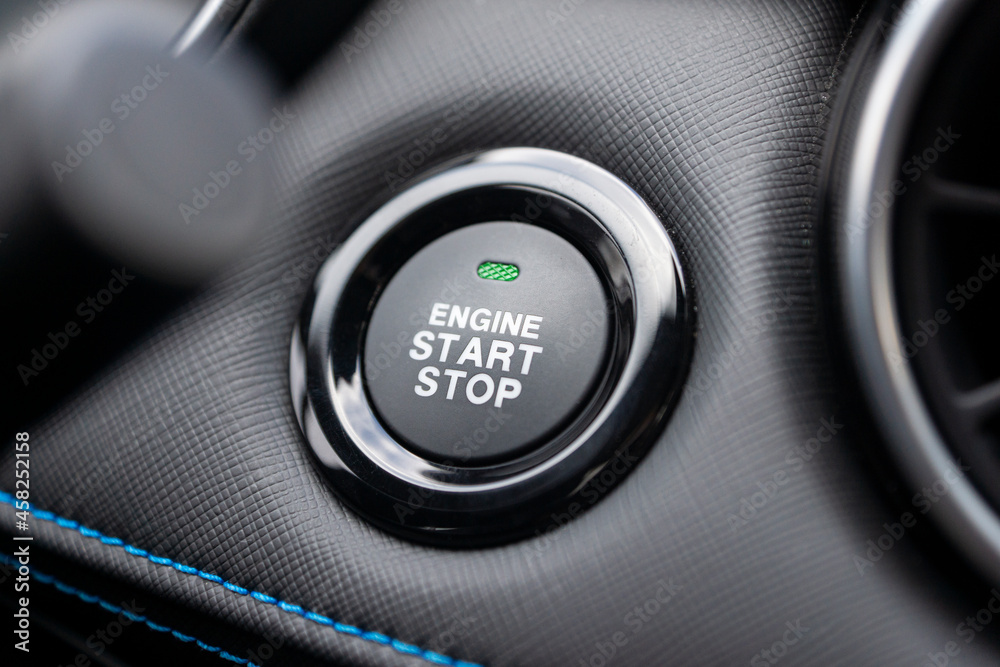 Car start/stop engine button