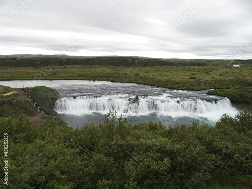 Faxi Waterfall near Hveragerdi, Golden Circle, Iceland photo