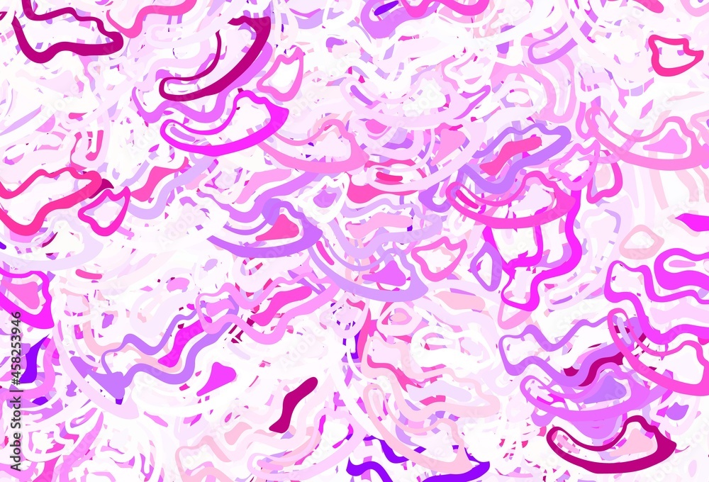 Light Pink, Yellow vector template with chaotic shapes. Light Pink, Yellow vector template with chaotic shapes.