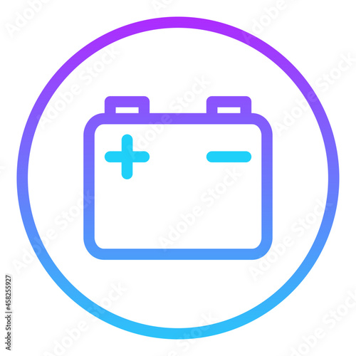 Storage battery icon