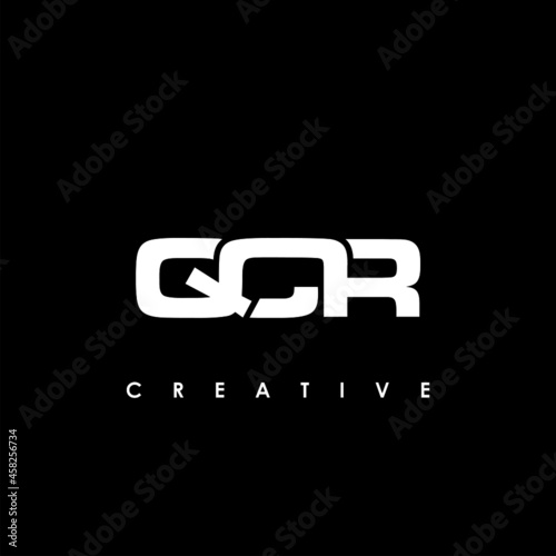 QCR Letter Initial Logo Design Template Vector Illustration