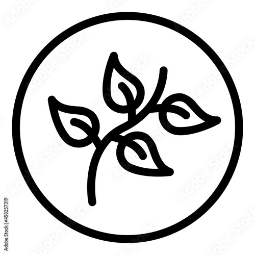 Leaf stalk nature icon