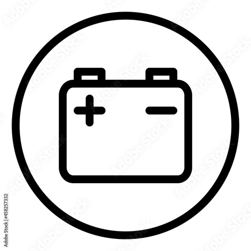 Storage battery icon