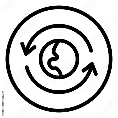 Renewable world icon