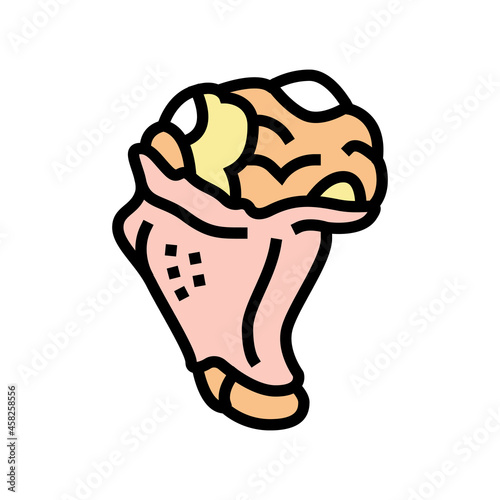 drumette chicken color icon vector. drumette chicken sign. isolated symbol illustration
