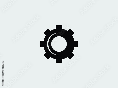 cogwheel, icon setting and repair, symbol settings. Setting icon, Vector EPS 10 illustration style