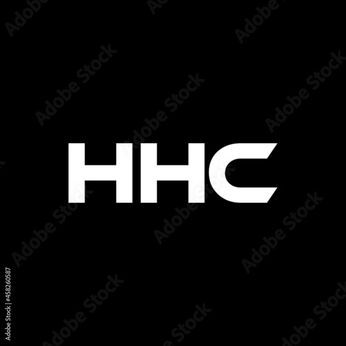 HHC letter logo design with white background in illustrator, vector logo modern alphabet font overlap style. calligraphy designs for logo, Poster, Invitation, etc.