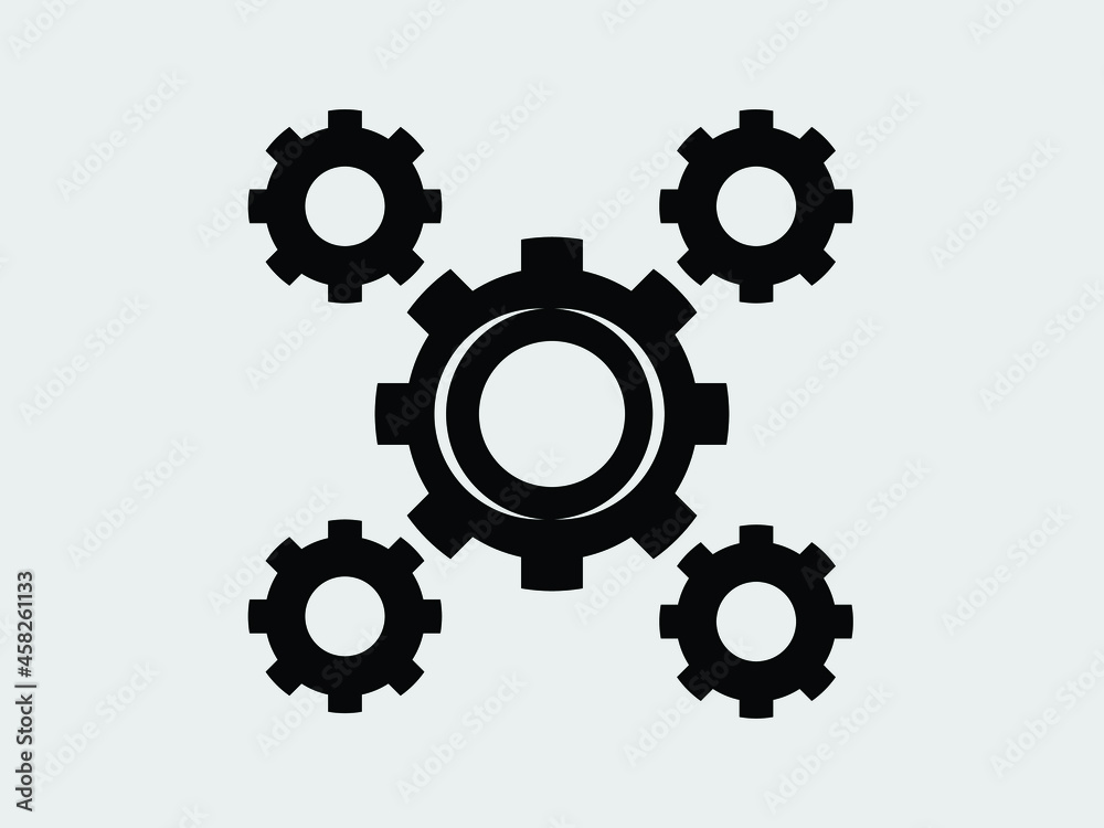 cogwheel, icon setting and repair, symbol settings. Setting icon, Vector EPS 10 illustration style icon. setting cogwheel, icon setting and repair, symbol settings. Setting icon, Vector EPS 10 illustration style icon. setting