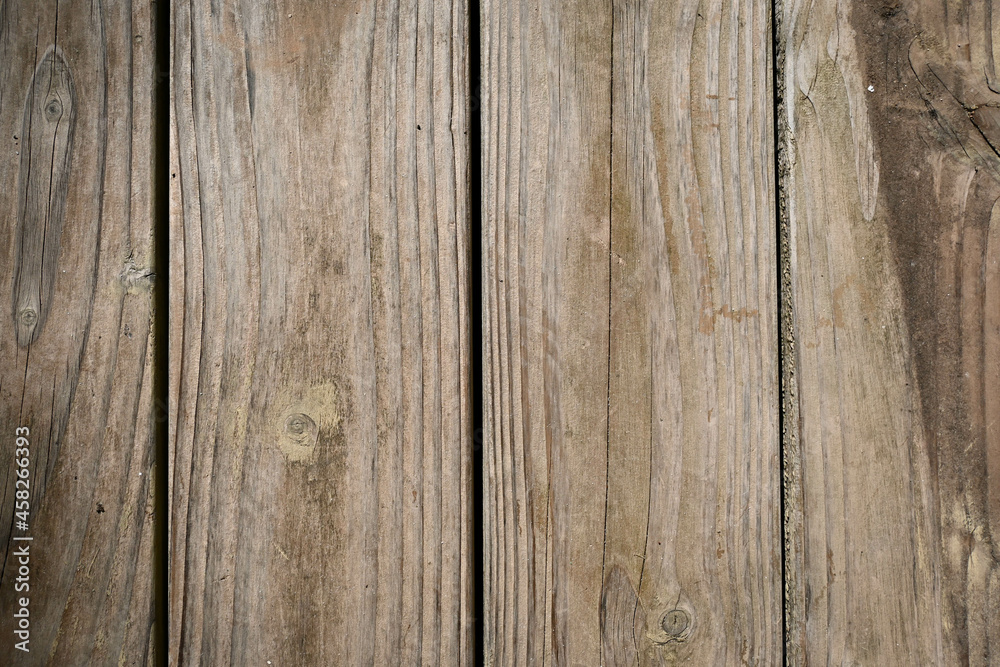 Naklejka premium terrasse bois verticale