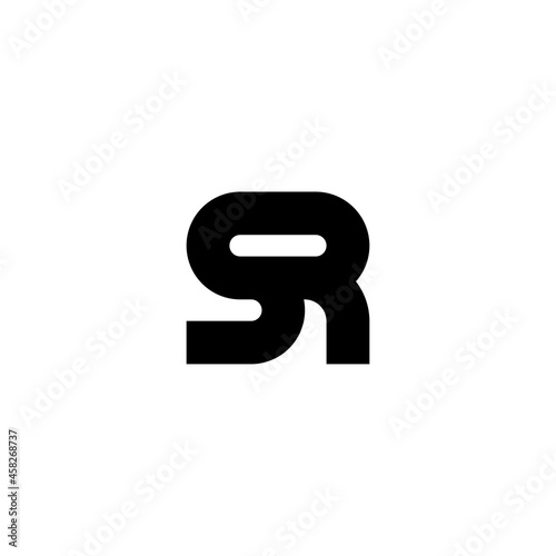Vector Logo Letters SR Curl