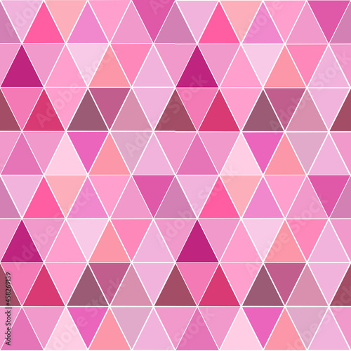 Seamless pattern  abstract of colorful triangles.Geometric mosaic wall .For background, fabric,card.