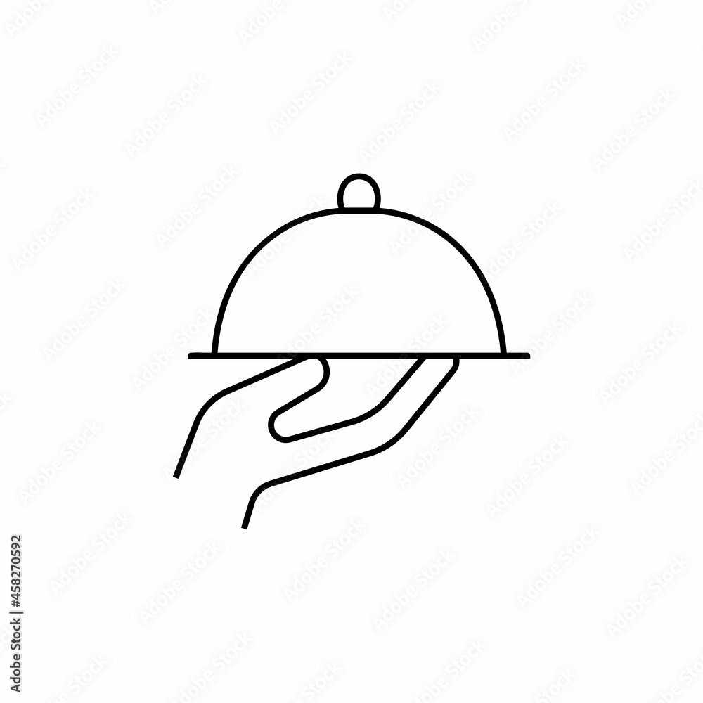 Fototapeta premium Tray of Food Icon Vector Logo Template Illustration Design. Premium pack of icons in trendy style. Vector illustration. Eps10