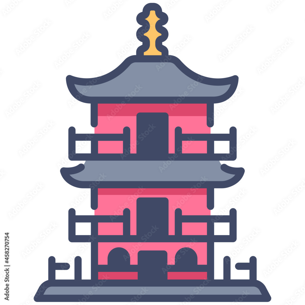 japan temple icon japan temple icon