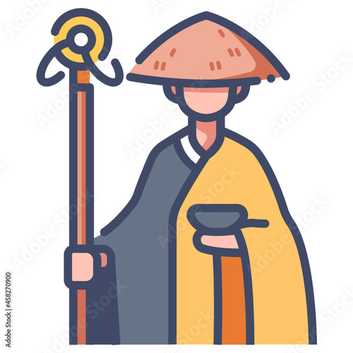 monk japan icon