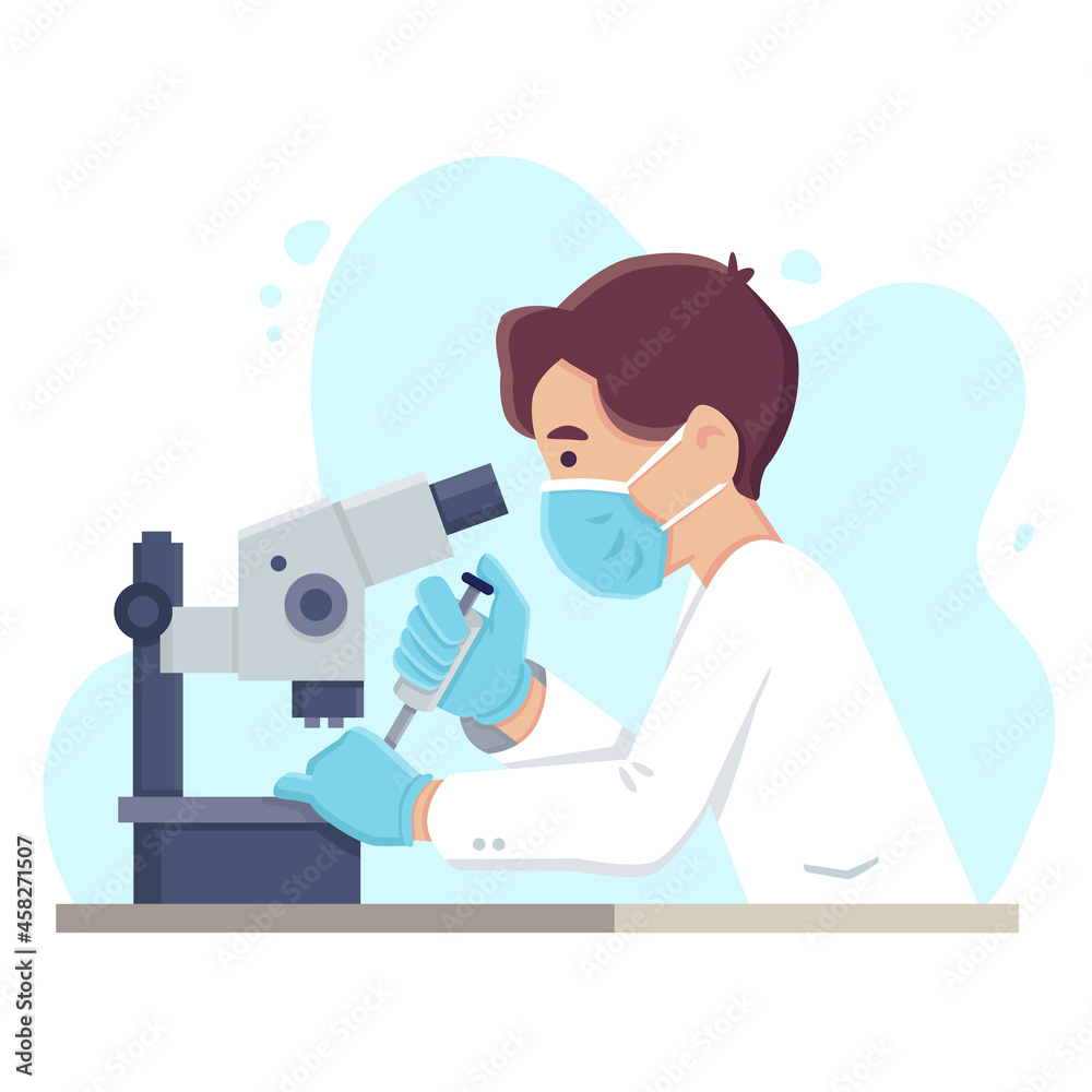 Scientist using a Microscope Scientist using a Microscope