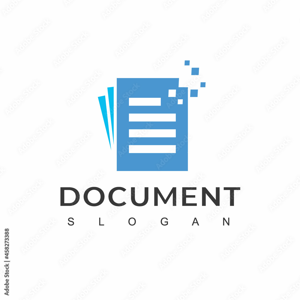 Digital Document Logo Design Template Digital Document Logo Design Template