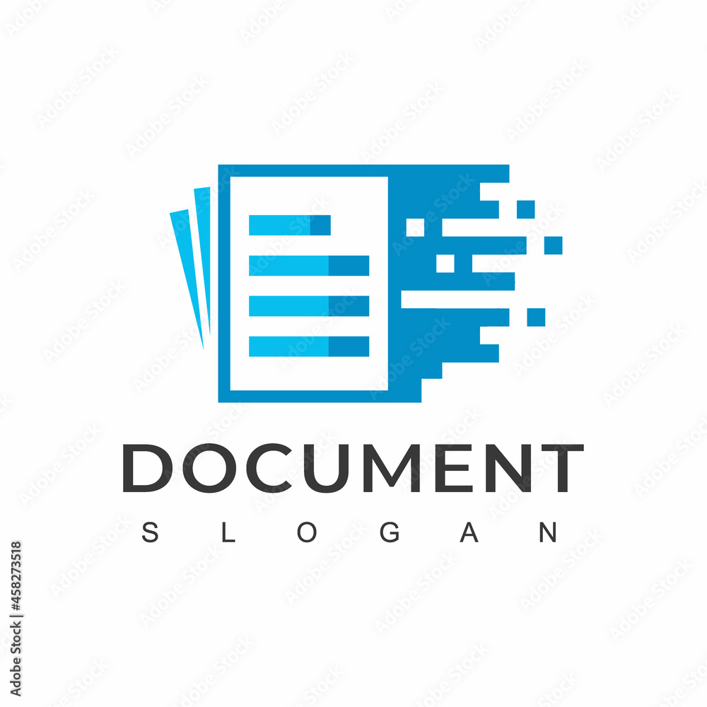 Fast Digital Document Logo Template Fast Digital Document Logo Template