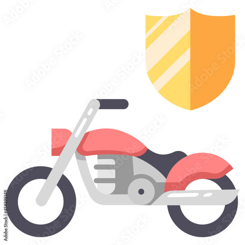 insurance motorcycle icon
