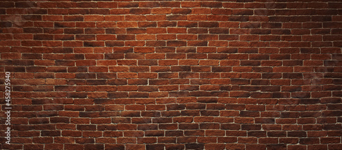 Large Red Brick Wall Background