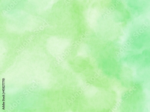 green watercolor vector background. Abstract hand paint square stain backdrop