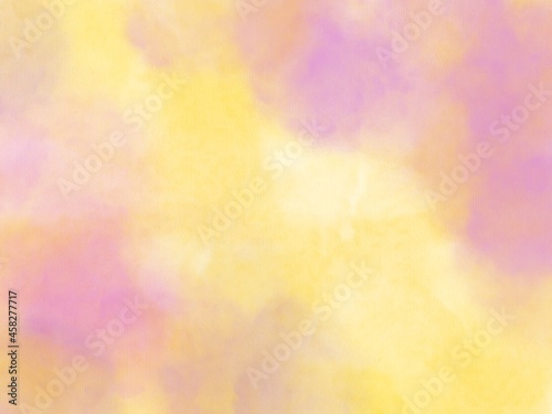 Yellow pink watercolor vector background. Abstract hand paint square stain backdrop