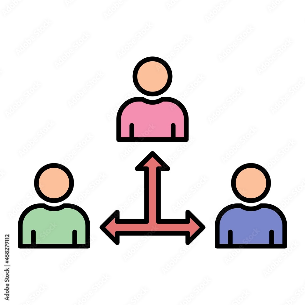 Vector Third Party Filled Outline Icon Design Vector Third Party Filled Outline Icon Design