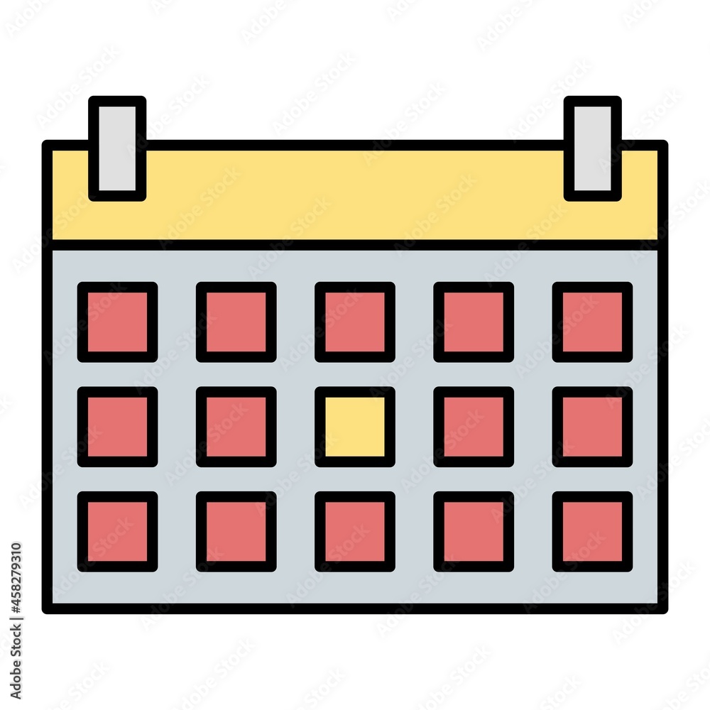 Vector Schedule Filled Outline Icon Design Vector Schedule Filled Outline Icon Design