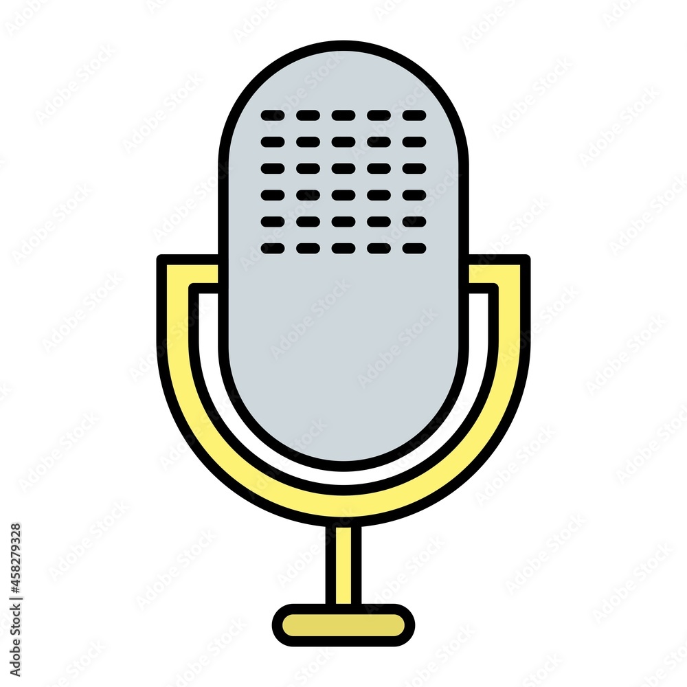 Vector Recording Filled Outline Icon Design Vector Recording Filled Outline Icon Design